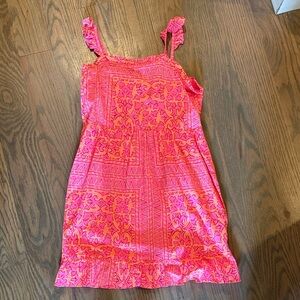 Vineyard Vines Pink and Orange Kids Formal Dress